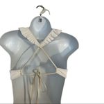 Xhilaration White Ruffle Racerback Bikini Bra Size S(0-2) Swimwear NWT Photo 1