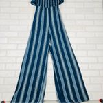 No Boundaries Super Cute Boho Hippie Romper Pantsuit, Shades of‎ Blue, Travel, Summer Size 7-9 Photo 1
