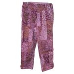 Pilcro  Anthropologie The Roamer Floral Patchwork Pants Pink Purple Size 28 Photo 1