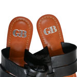 Gianni Bini Womens 6.5 Heat Wave Black Leather Thong Sandal Photo 6