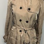 Club Monaco  Isabelle Womens XS Trench Coat Jacket Tan Lightweight Tiered NEW Photo 0