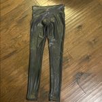 Spanx  Black Faux Leather Leggings Small GUC Photo 2