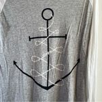 Sundry  Top Anchor & Love Baseball-Style Long Sleeve (Raglan) Tee Sz 1/Sz S EUC Photo 2