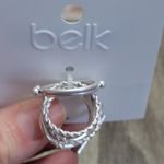 Belk NWT Silver Tone Ring Set Photo 4