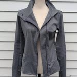 Mondetta Gray Asymmetrical Zip Up Jacket Photo 3
