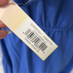 Summersalt  Coastal Poplin Ruffle Neck Midi/Maxi Dress Blue Photo 7