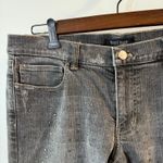 White House | Black Market Women’s Black Embellished Cropped Jeans Size 12 Photo 3