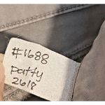 L'Agence Womens High Rise Gray Frayed Denim Shorts Size 25 NWT Photo 3