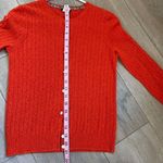 J.Crew cableknit cashmere blend orange cardigan Photo 1