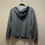 Victoria's Secret  PINK Gray Full Zup Fleece Lined Hooded Jacket Size Large Photo 8