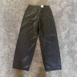 Levi's NWT Women's Faux Leather Baggy Dad Pants, Slippery Slope, Black 27 * 30 Photo 10
