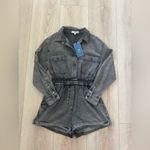 J.ING Charcoal Denim Long Sleeve Jumpsuit 🩶 Gray Size XS Photo 11