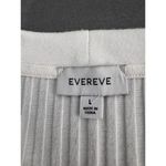 Evereve  White Ribbed Square Neckline Half Sleeve Modern Top‎ Size Large Photo 6