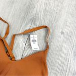 Aerie OFFLINE By Ribbed Scoop Sports Bra Caramel NWT size XS Photo 6