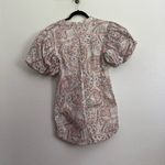 Olivaceous NWT  Floral Paisley Puff Sleeve Mini Dress Large Photo 2