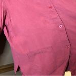 Coldwater Creek 100% Silk Button Front Blouse Red Large Photo 6