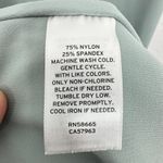 Open Edit  Funnel Mock Neck Sleeveless Midi Dress Blue Green M Slit Fitted Photo 8