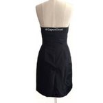 J.Crew  Mini Dress 2 Bow Monde Silk Taffeta Strapless Black Cocktail Party Event Photo 5