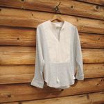 Nanushka Linen Cotton Top Blue Size XS Photo 3