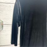 Bob Mackie Wearable Art Black Velvet & Sparkle Sequin Sweater Top Blouse Size XS Photo 5