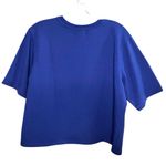 Junk Food NFL Denver Broncos Color Block Crop Short Sleeve Tee Small White Photo 3