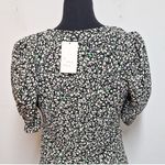 A New Day NEW! Vintage-Style Crepe Short Sleeve Midi Dress, Green Floral - Photo 4