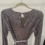 VICI Metallic Sequin Long Sleeve Dress Photo 6