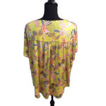 Philosophy Plus size 2X Yellow Floral Top Photo 2