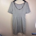 J.Crew Womens Wool Tan Knee Length Dress Short Sleeve Size 4 Career Work Wear Tan Photo 4