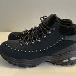 Skechers D'lites Gleeful (Style: 48813) Ankle BOOTS Black Fur Lined Size 9.5 US Photo 3