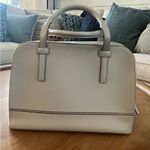 Kate Spade Felix Riverside Street Satchel SMOOTH LEATHER GREY PALE EUC Photo 2