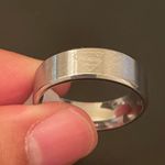 8mm silver stainless steel Superman ring size 12 Photo 6