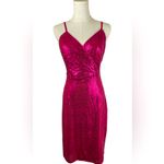 Grace Karin  Women’s S Hot Pink Sequin Glamorous Barbiecore Formal Wrap Dress Photo 4