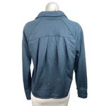 Champion Blue Herringbone Fleece Full Zip Pleated Back Training Track Jacket M Photo 2