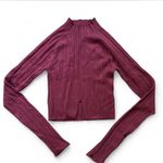 Aritzia Long Sleeve Top Crop Sunday Best Ribbed Photo 0