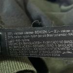 ZARA  Women's Green Cream Colorblock Long Sleeve Cropped Sweater Top Size S Photo 3