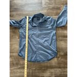 prAna  Mens Button Down Long Sleeve Woven Shirt Sz S Casual Hiking Outdoors Blue Photo 4