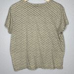 American Eagle VTG 90s  Floral Henley Top L Made in Korea Cotton Cottagecore Boho Photo 2