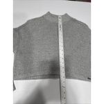 Hollister Cropped Sweater Womens XS Gray High Neck Long Sleeve Knit Pullover Photo 6