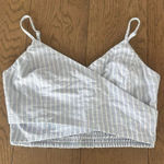 Lost + Wander  STRIPED WRAP CROP TOP Photo 0