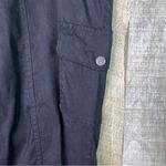 INC International Concepts Size 10 Ankle High Rise Black Cargo Pants W/T… Photo 2