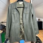 Maeve  Anthropologie Kelly Faux Leather Shacket Photo 1