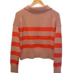 Velvet by Graham & Spencer Women's Lucie Sweater Striped Size XS pink/flame Pink Photo 4