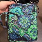 Vera Bradley Floral Crossbody Bag in Green and Blue Photo 4