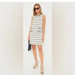 Tuckernuck  Jackie Tweed Shift Dress S NWT Navy Stripe Bouclé Classic Sleeveless Photo 13