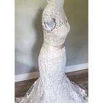 Allure Bridals Queen Anne Neckline Wedding Dress Photo 7