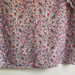 BB Dakota by Steve Madden Cream Flutter Sleeve Blouse with Ruffled Bib Collar Blue Size XL Photo 5