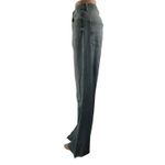 ZARA  Women's Blue High Waisted Baggy Wide Leg Frayed Raw Hem Denim Jeans Size 6 Photo 1