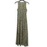 Derek Lam Women’s  Green XS Sleeveless Maxi Animal Print Dress Photo 4
