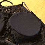 Live Love Dream Floral Lace Bralette Black Adjustable Straps‎ M Photo 4